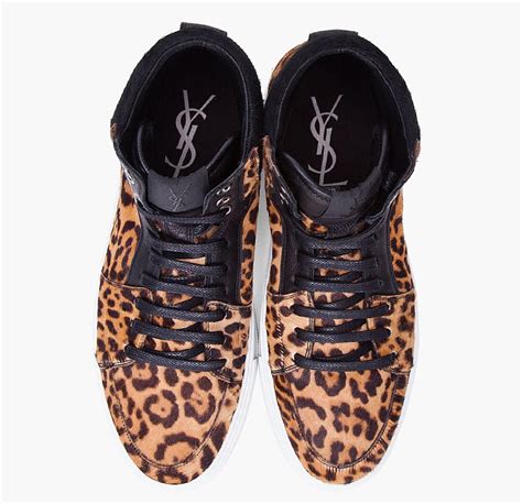 sneakers yves saint laurent leopard|yves Saint Laurent sneakers men's.